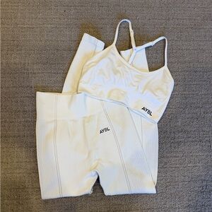 AYBL White Activewear Legging Set